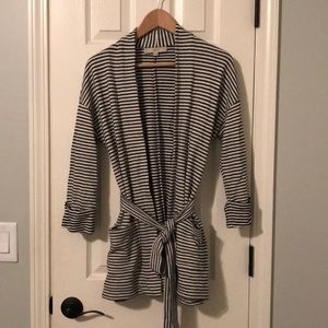 LOFT Sweater Pocket Cardigan 100% Cotton
